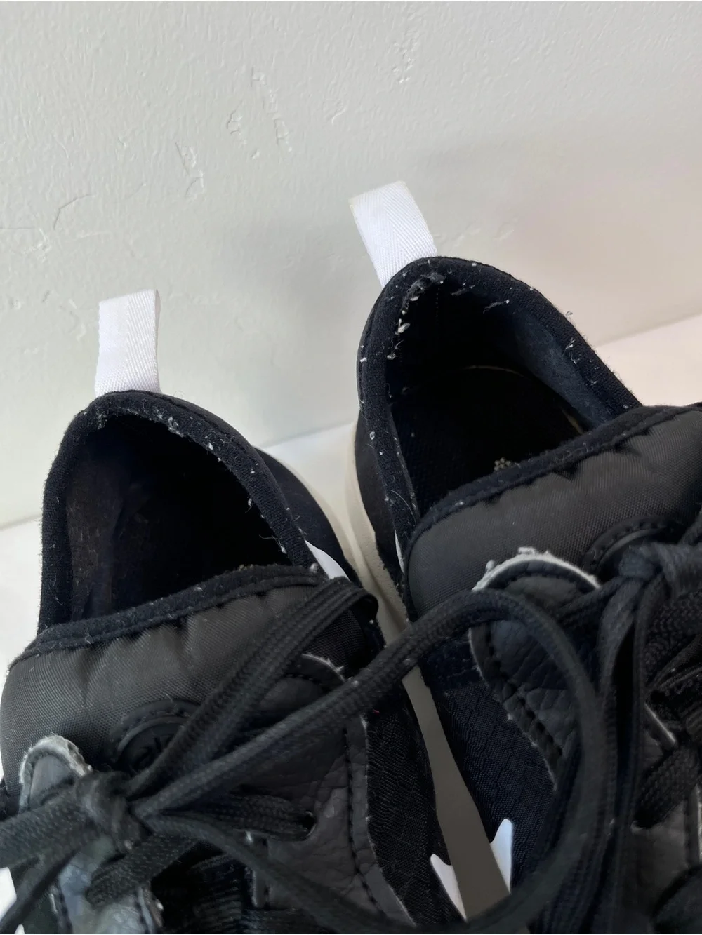 Nike Court Vision Alta TXT Black White Platform Sneakers Womens Size 12
